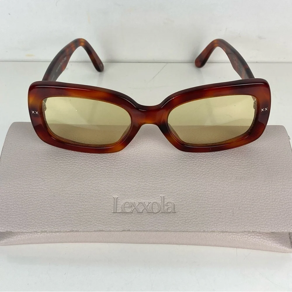 LEXXOLA Antonio Sunglasses Brown Acetate - Unisex - $260.